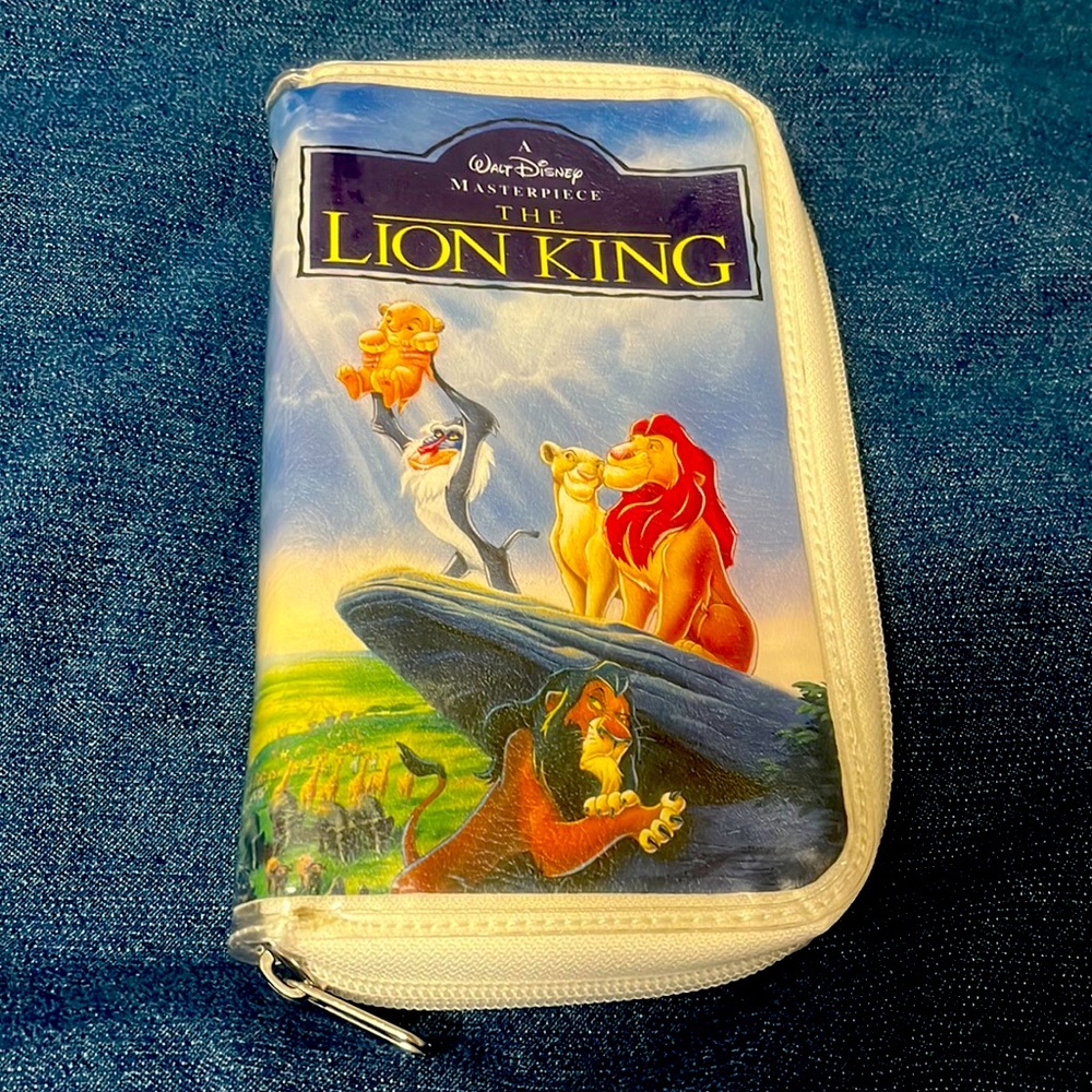 Disney Parks Vintage VHS The Lion King Wallet/Clutch